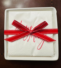 Load image into Gallery viewer, Ceramic White Napkin Tray