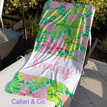 Load image into Gallery viewer, Bow Collection Beach Towels (3 sizes and 3 color choices starting at $29.00)