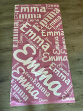 Load image into Gallery viewer, Collage Beach Towel ( 3 sizes and 51 color choices starting at $29.99)