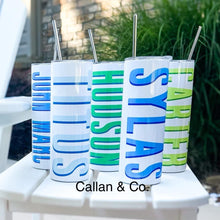 Load image into Gallery viewer, Shadow Block Tumblers (2 sizes starting at $25.00)