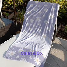 Load image into Gallery viewer, Daisy Collection Beach Towels (3 Sizes and 4 color choices starting at $29.00)