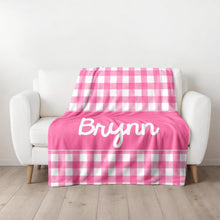 Load image into Gallery viewer, Gingham Blankets (Available in 3 sizes starting at $45.00)