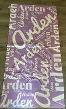 Load image into Gallery viewer, Collage Beach Towel ( 3 sizes and 51 color choices starting at $29.99)