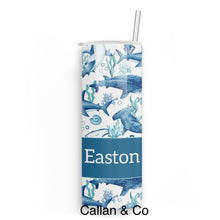 Load image into Gallery viewer, Swimming Shark Tumblers (2 sizes to choose from starting at $25.00)