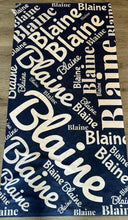 Load image into Gallery viewer, Collage Beach Towel ( 3 sizes and 51 color choices starting at $29.99)