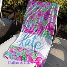 Load image into Gallery viewer, Bow Collection Beach Towels (3 sizes and 3 color choices starting at $29.00)