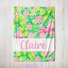 Load image into Gallery viewer, Bow Collection Blankets (Available in 3 sizes starting at $45.00)
