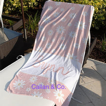 Load image into Gallery viewer, Daisy Collection Beach Towels (3 Sizes and 4 color choices starting at $29.00)
