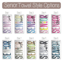 Load image into Gallery viewer, Personalized Senior 2024 Beach Towels (10 color choices)