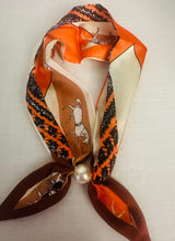 Load image into Gallery viewer, Scarf Pearl Magnetic Scarf Orange