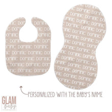 Load image into Gallery viewer, Baby Bib and Burp Cloth