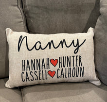 Load image into Gallery viewer, Grandparent or Parent Pillows
