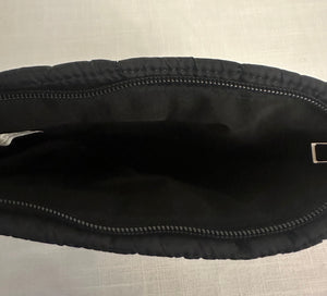 Quilted Puffy Cosmetic Bag Black