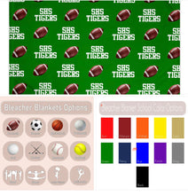 Load image into Gallery viewer, Personalized Sports Bleacher Blankets
