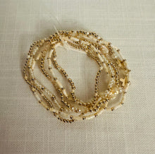 Load image into Gallery viewer, Gold Cross Stretch Bracelet Set
