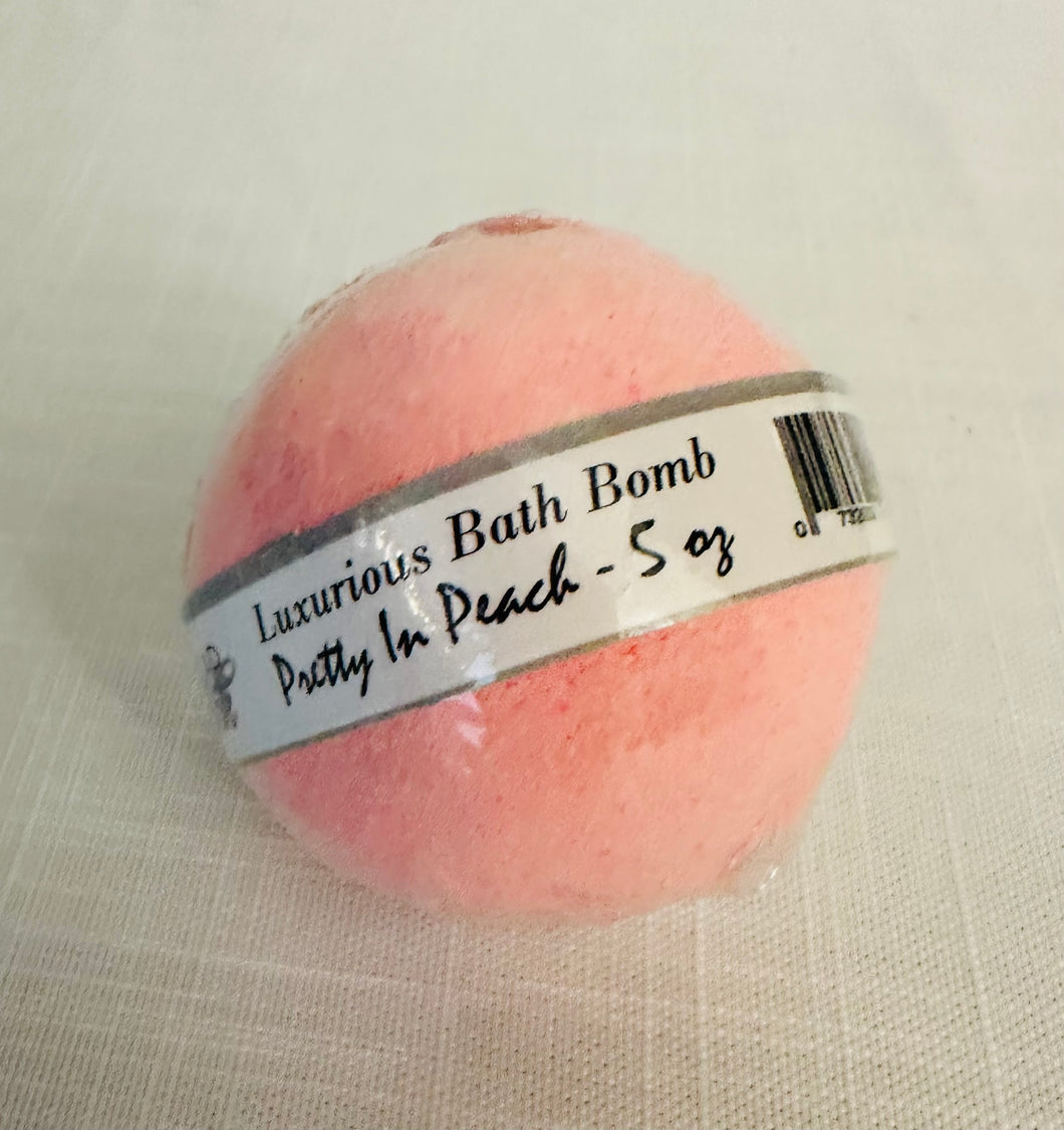 Pretty in Peach Bath Bomb 5 oz.