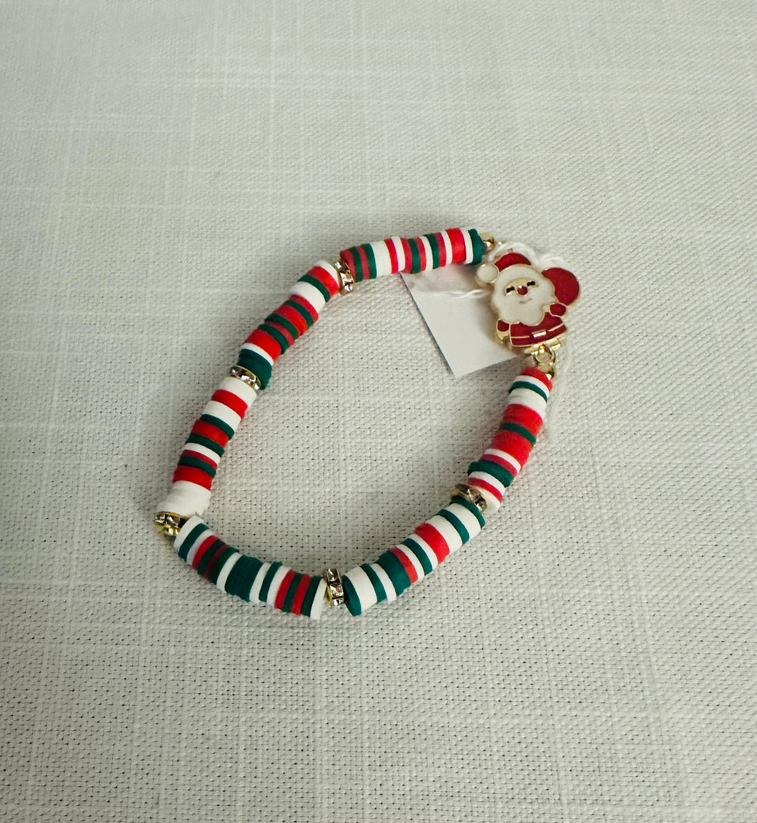 Christmas Stretch Bracelet with Santa