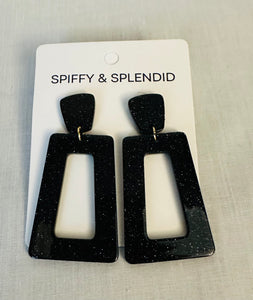 Avery Black Earrings