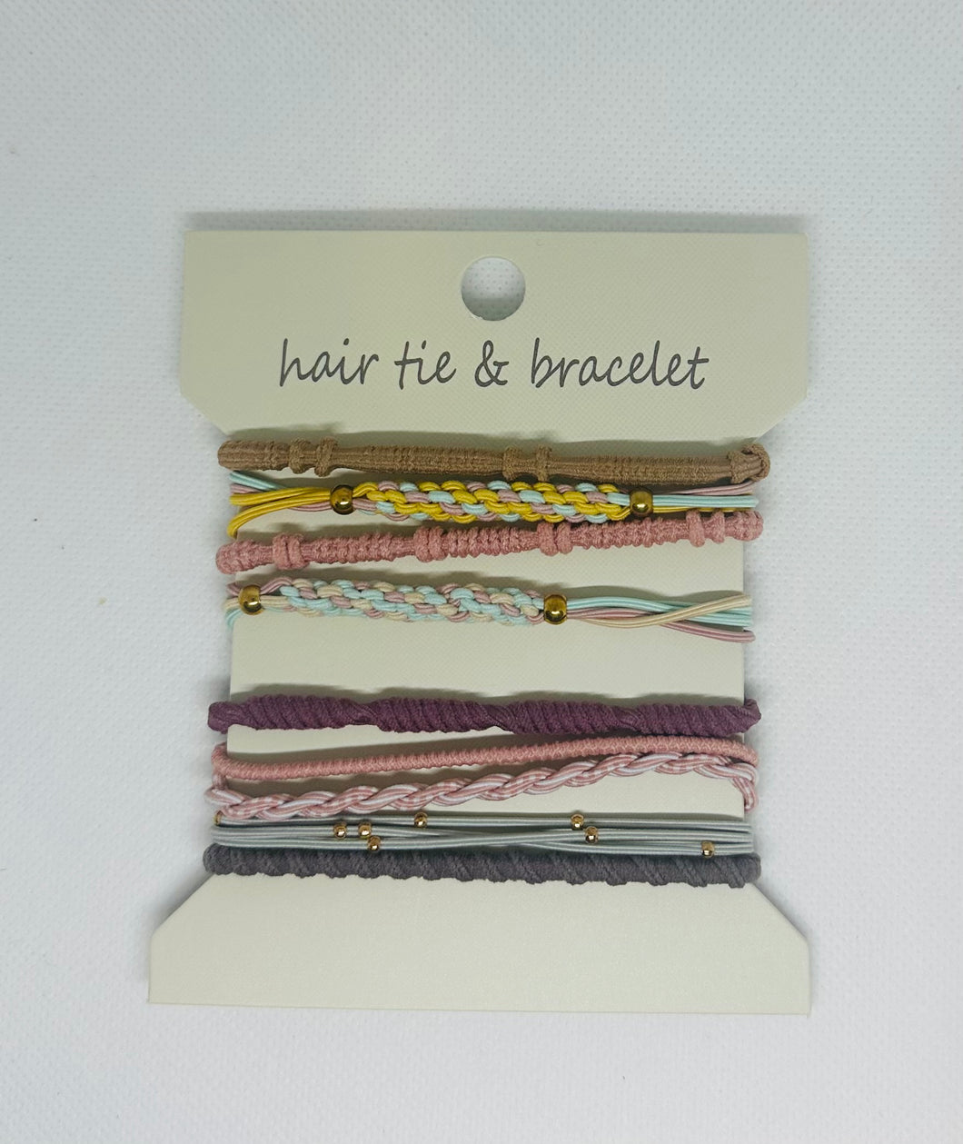 Boho Dual Function Knot Bracelet Hair Ties Pastel