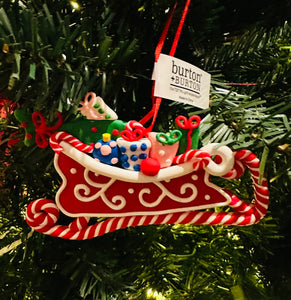 Sleigh Dough Ornament