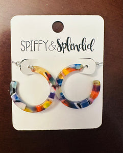 Small Fiesta Acrylic Earrings