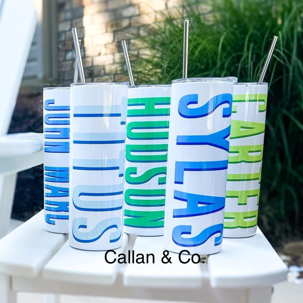 Shadow Block Tumblers (2 sizes starting at $25.00)