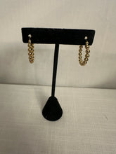 Load image into Gallery viewer, Gold 18K Stainless Steel Circle Ball Hoop Earrings

