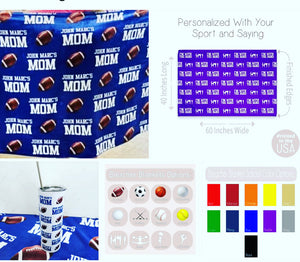 Personalized Sports Bleacher Blankets