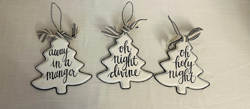 Set of 3 Christmas Ornaments
