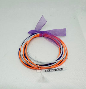 Athene Orange & Purple Stretch Bracelets