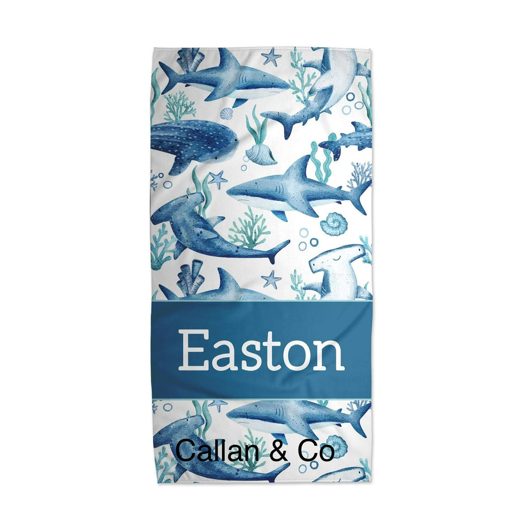 Shark Beach Towel (3 Sizes Starting at $29.99)