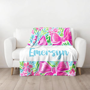 Bow Collection Blankets (Available in 3 sizes starting at $45.00)