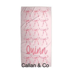 Bow Towels (3 sizes and 4 designs starting at $29.99)