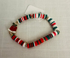 Christmas Stretch Bracelet with Bell