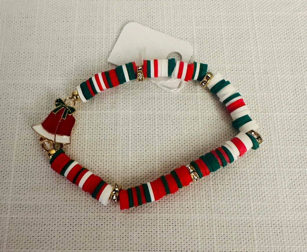 Christmas Stretch Bracelet with Bell