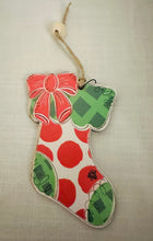 Load image into Gallery viewer, Wooden Stocking Ornament

