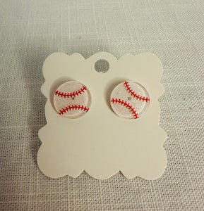 Baseball Stud Earrings