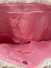 Load image into Gallery viewer, Summer Stripe Tote Bag Pink &amp; Blue
