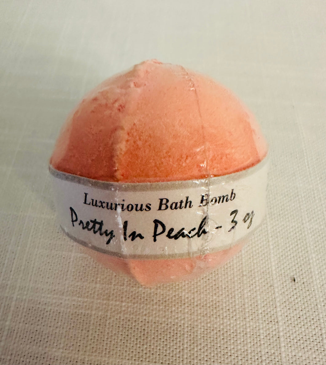 Pretty in Peach Bath Bomb 3 oz.