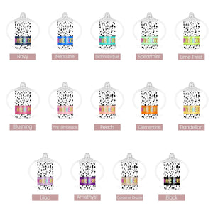 Dalmatian Dots Tumblers (2 sizes starting at $25.00)
