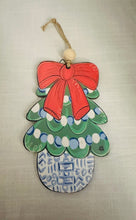 Load image into Gallery viewer, Wooden Chinoiserie Tree Ornament
