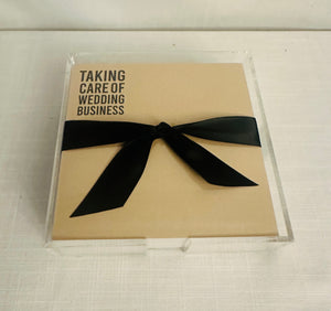 Acrylic Tray with Bride Notepad