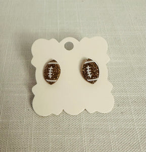 Football Stud Earrings