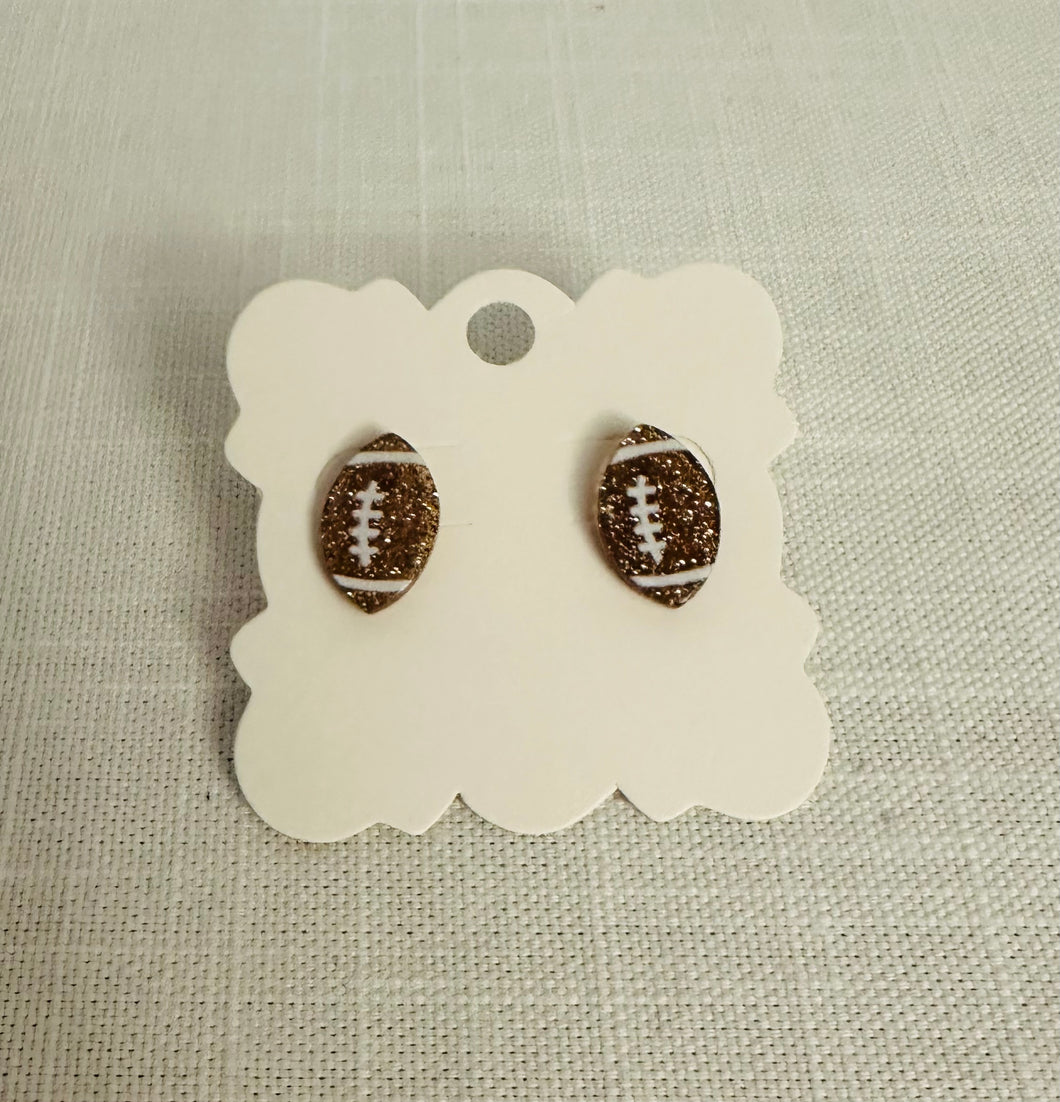 Football Stud Earrings
