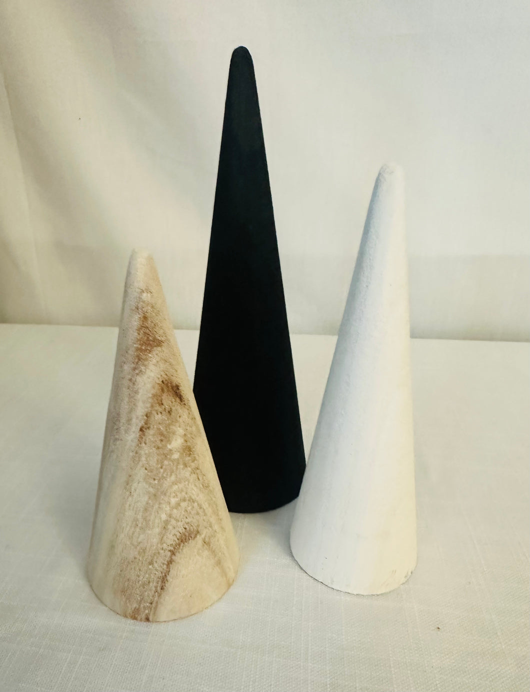 Mini Wood Cone Trees