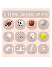 Load image into Gallery viewer, Personalized Sports Bleacher Blankets
