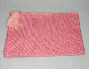 Jute Cosmetic Bag Light Pink