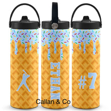 Load image into Gallery viewer, Ice Cream Drip Tumblers (Plain, Baseball or Softball)
