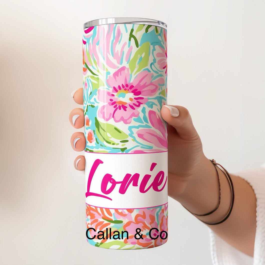 Preppy in Pink 20oz Tumbler