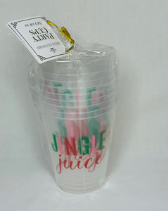 Jingle Juice Frosted Party Cups